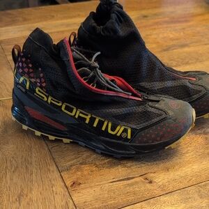 Men’s La Sportiva Black with Yellow and Red Trail Running Shoes